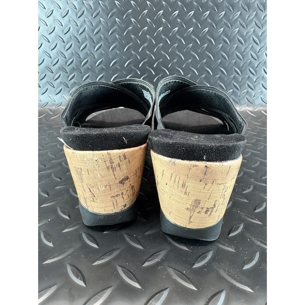 Kim Rogers Black Cork Heels Size 9 Women's Low Heel - Picture 4 of 8